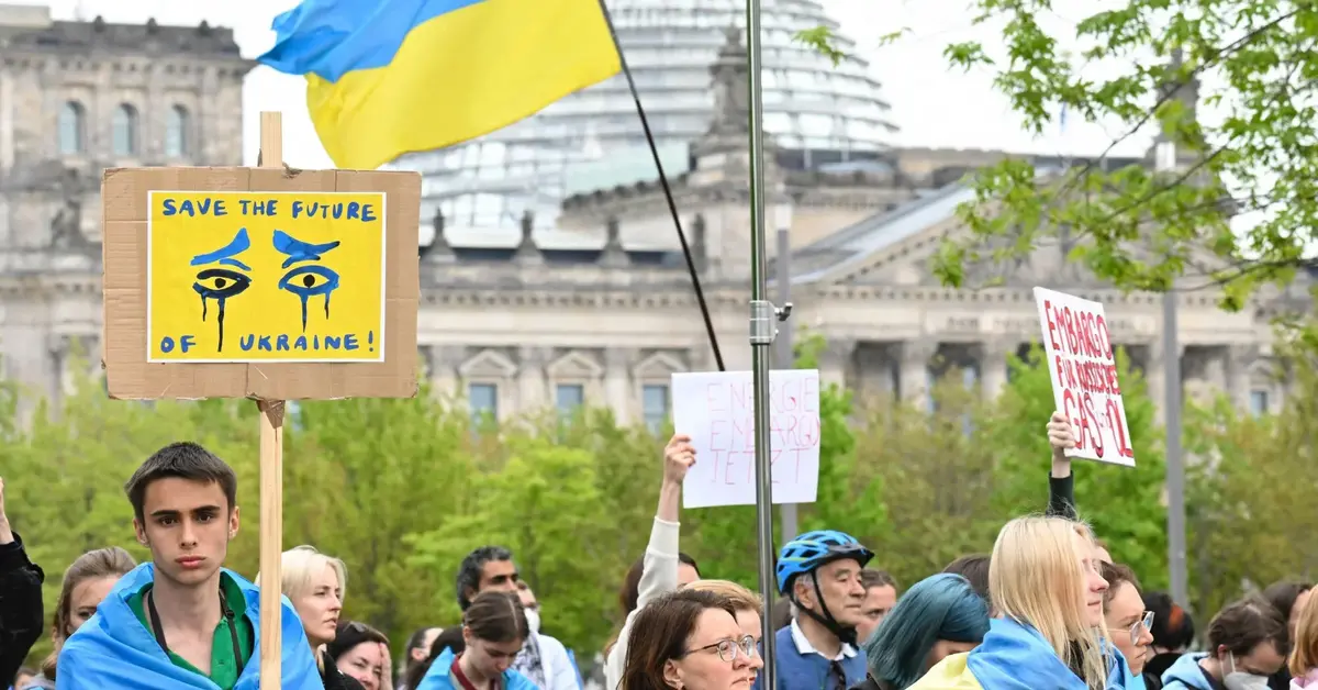 Główne zdjęcie - Berlin: zakaz wywieszania ukraińskich flag