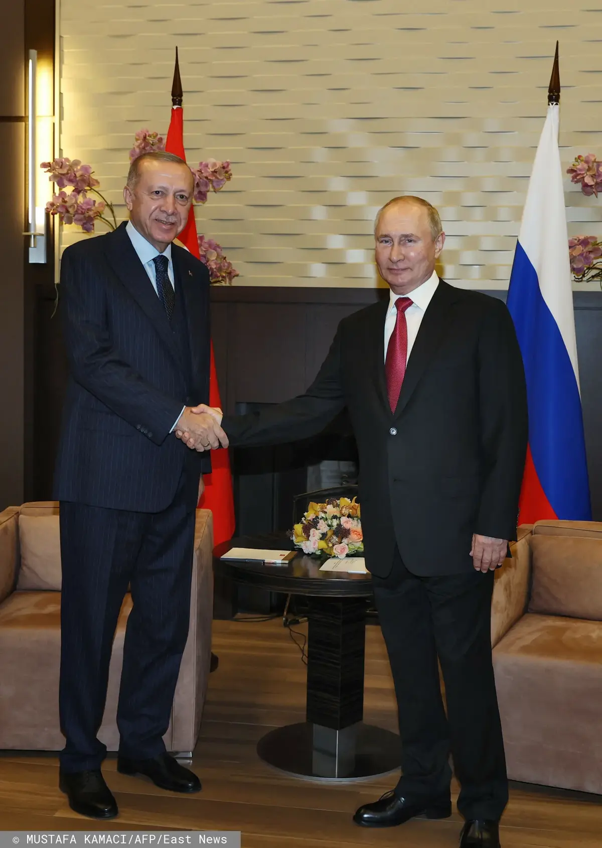 Wladimir Putin na spotkaniu z Prezydentem Turcji