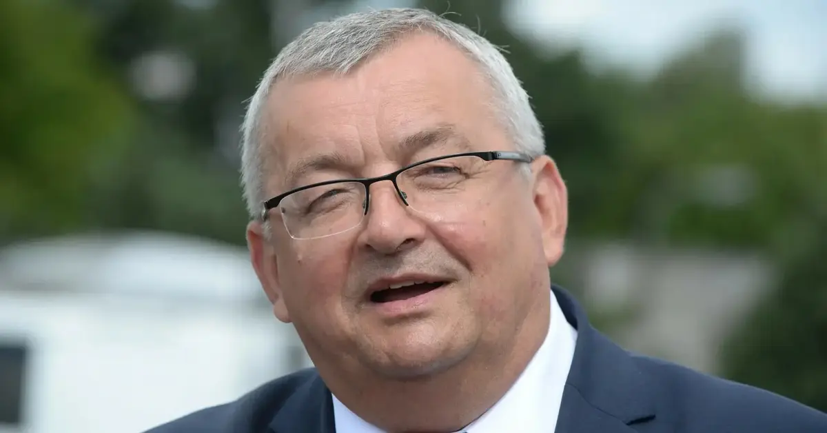 Andrzej Adamczyk na konferencji prasowej