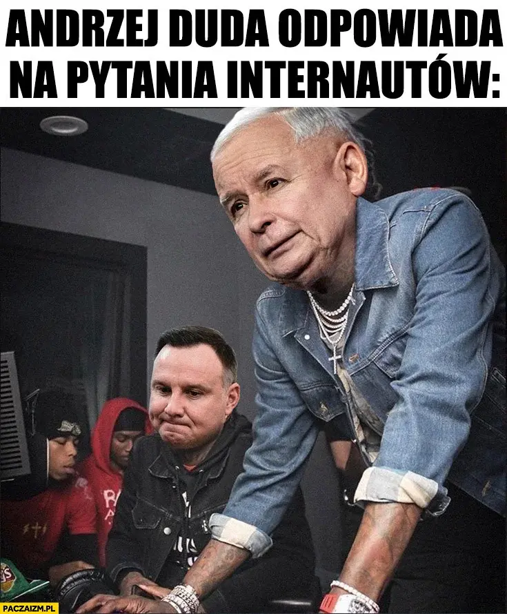 Andrzej Duda mem Jarosław Kaczyński