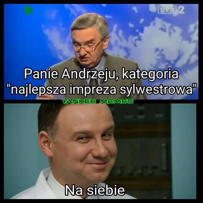 Andrzej Duda mem sylwester