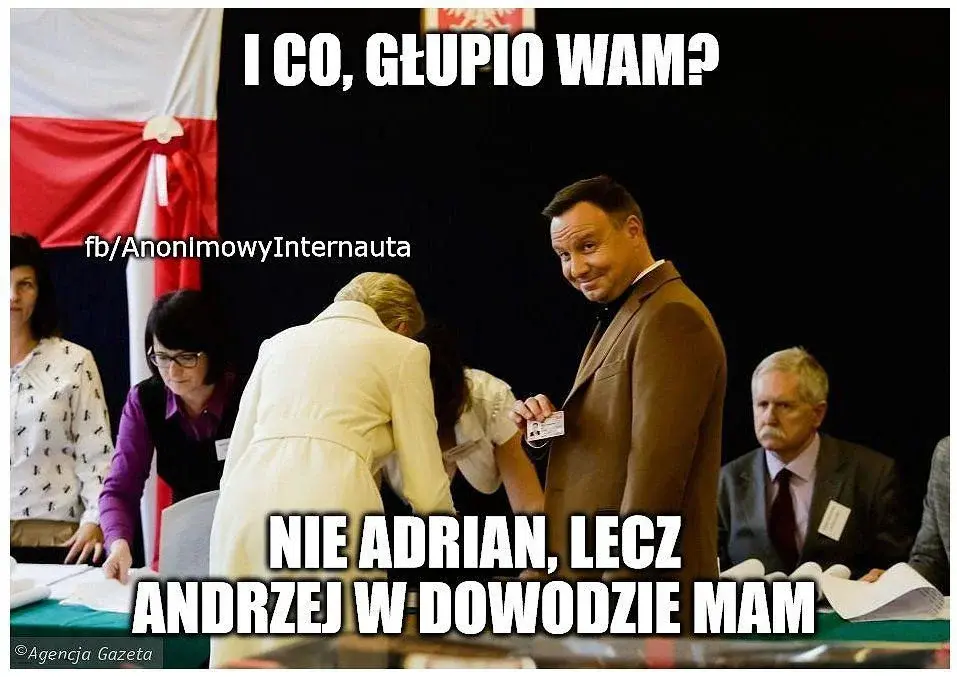 Andrzej Duda mem Adrian