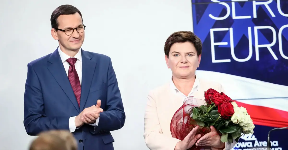 Beata Szydło na przemówieniu