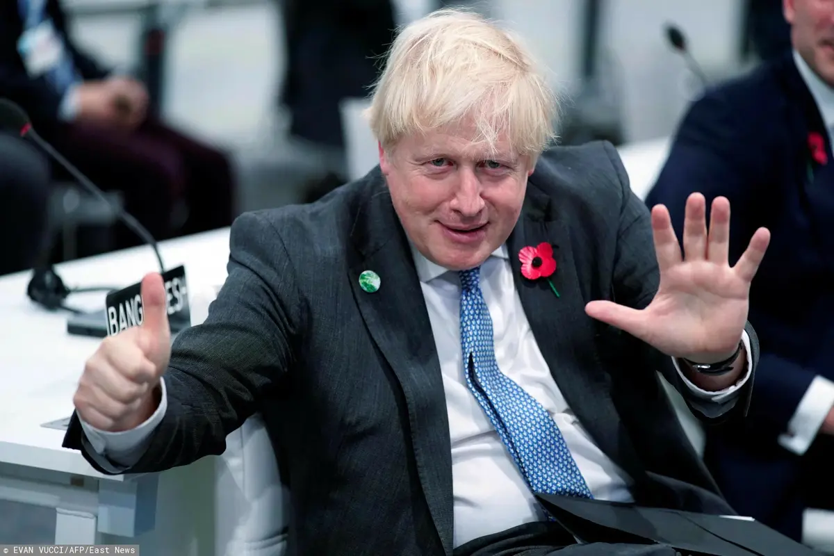 Boris Johnson na szczycie klimatycznym COP26