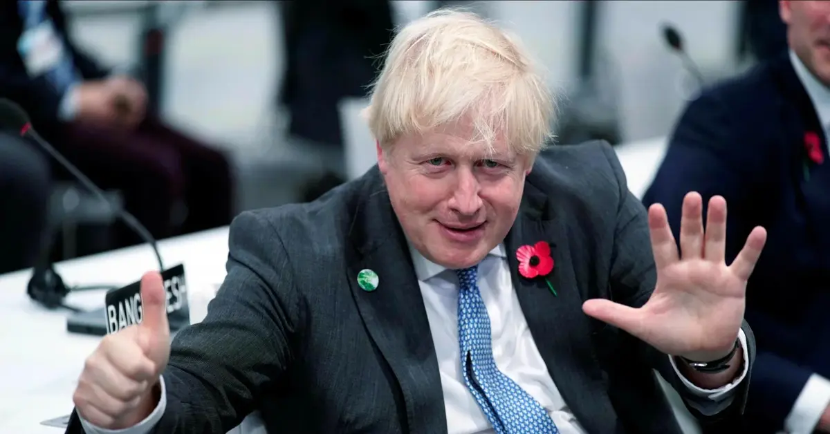 Boris Johnson na szczycie klimatycznym COP26