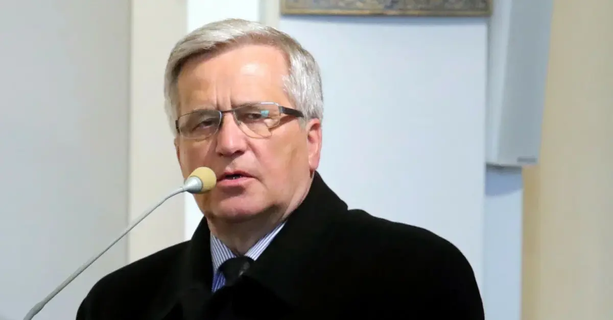 Bronisław Komorowski na pogrzebie Jana Lityńskiego