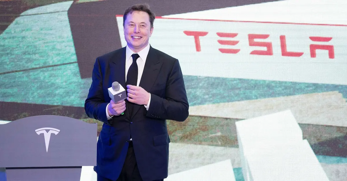 Elon Musk na otwarciu Tesla China w Sznghaju