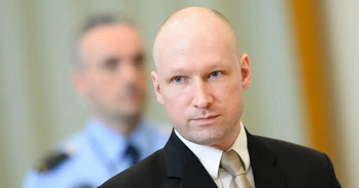 Anders Breivik w 2016 roku na rozprawie sądowej