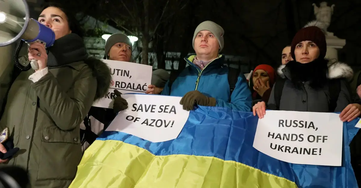 Transparenty antyrosyjskie na Ukrainie