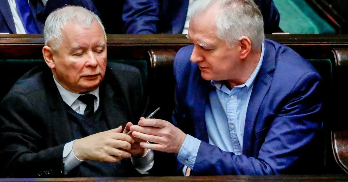 Jarosław Kaczyński i Jarosław Gowin