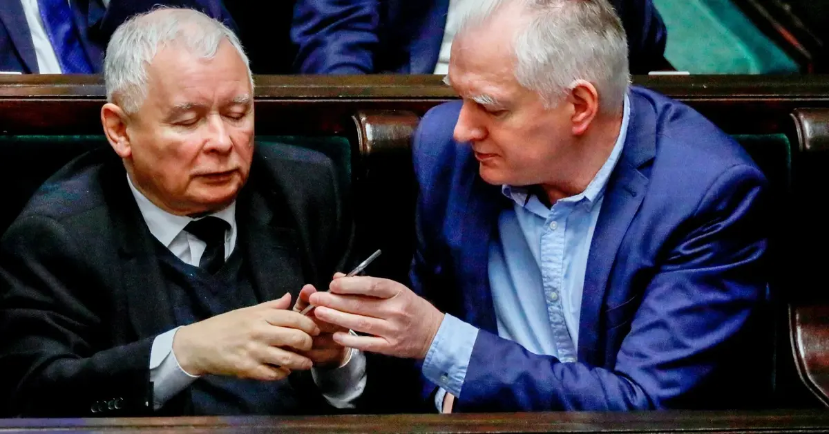 Jarosław Kaczyński i Jarosław Gowin