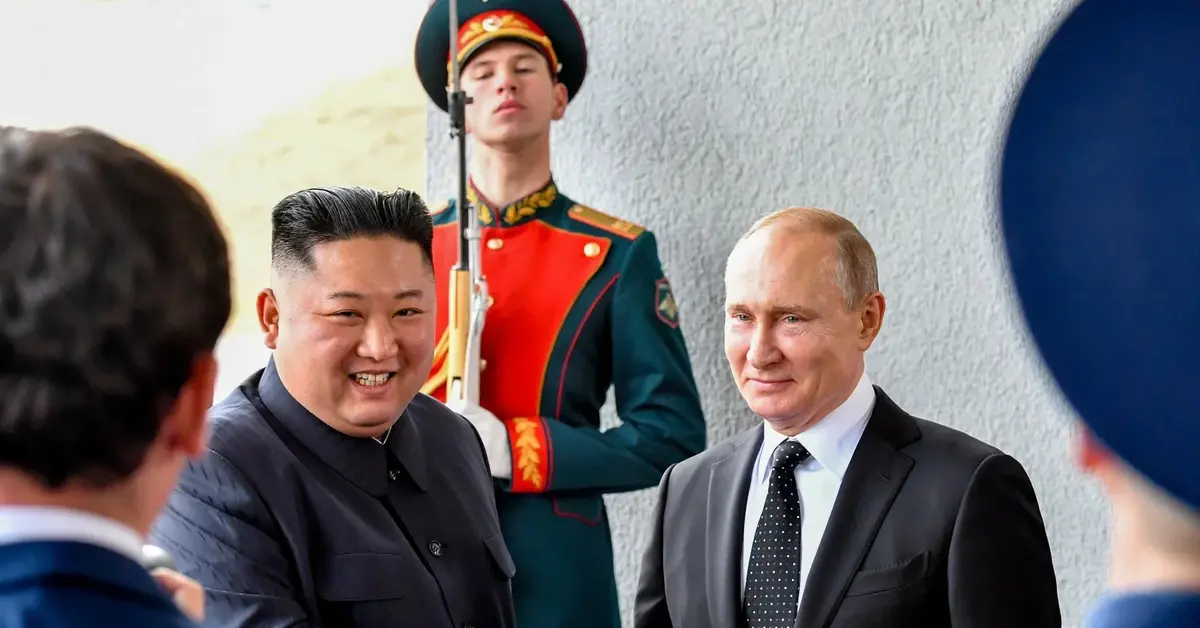 Kim Dzong Un i Władimir Putin