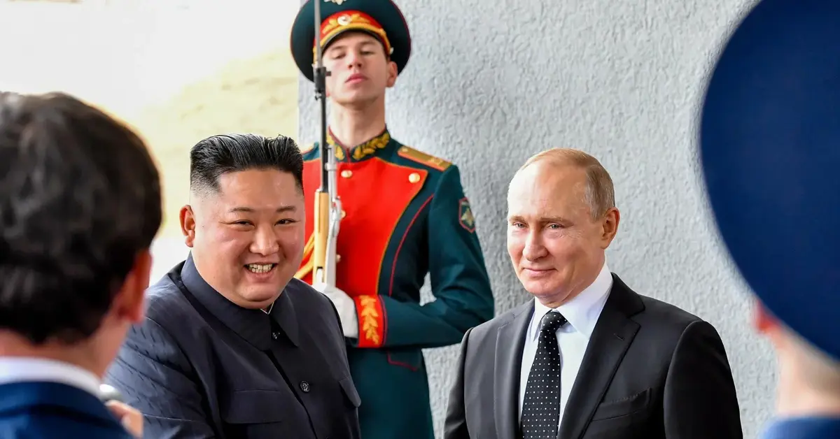 Kim Dzong Un i Władimir Putin