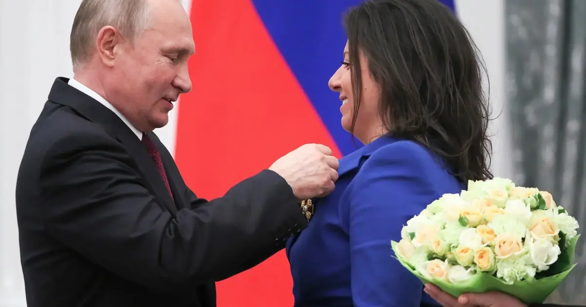 Margarita Simonian i Władimir Putin