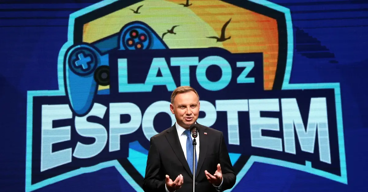 Andrzej Duda otwiera e-sportowe zawody.