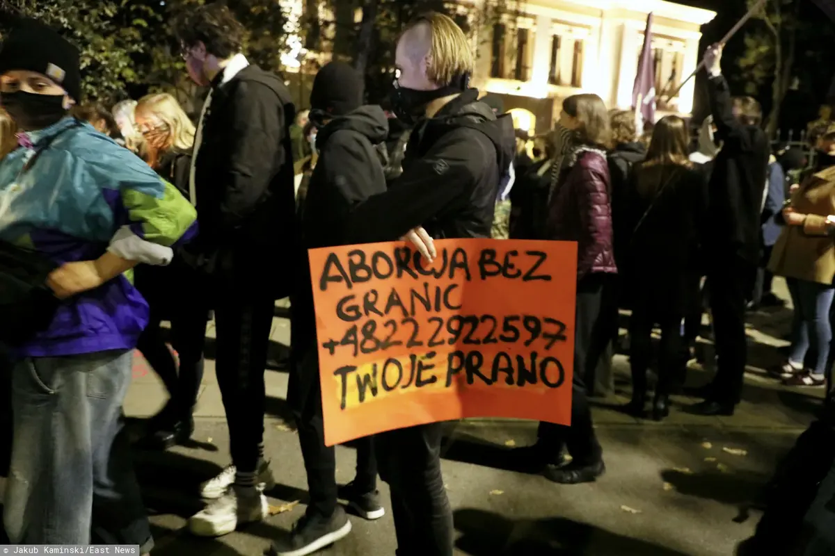 Strajkujący przeciwnicy aborcji