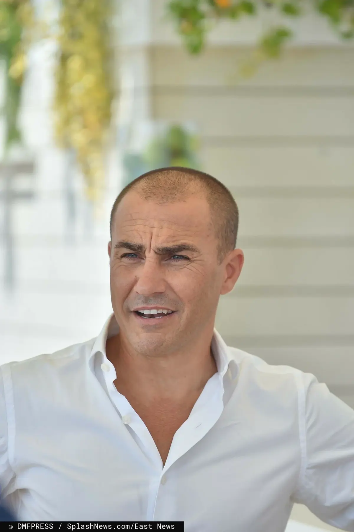 Fabio Cannavaro w białej koszuli