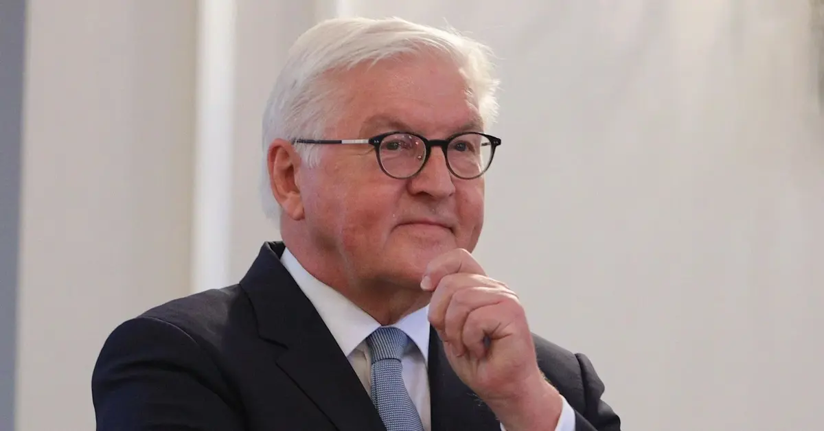 Frank-Walter Steinmeier na prezentacji