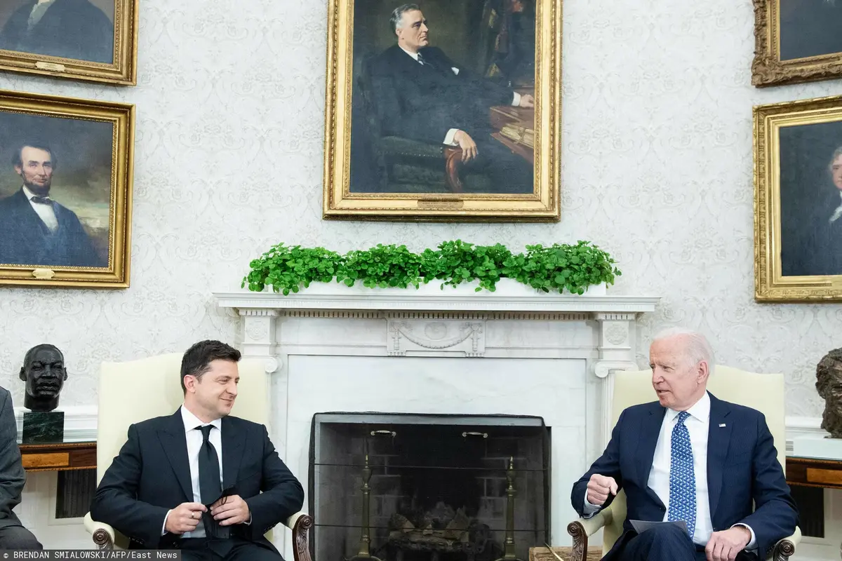 Joe Biden Wołodymyr Zełenski