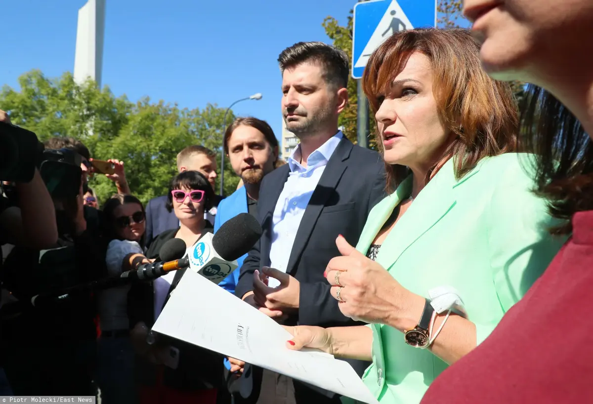 Gabriela Morawska-Stanecka - Wielka demonstracja pracownikow sadow i prokuratury