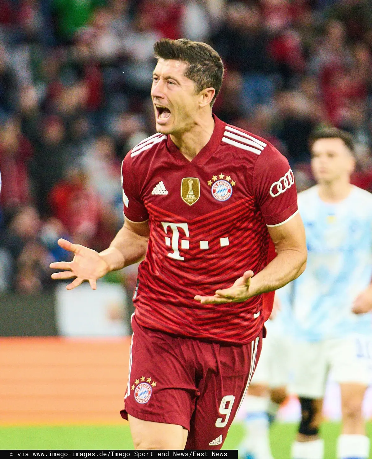 Robert Lewandowski podczas meczu (FC BAYERN MUENCHEN - FC DYNAMO KIEW)