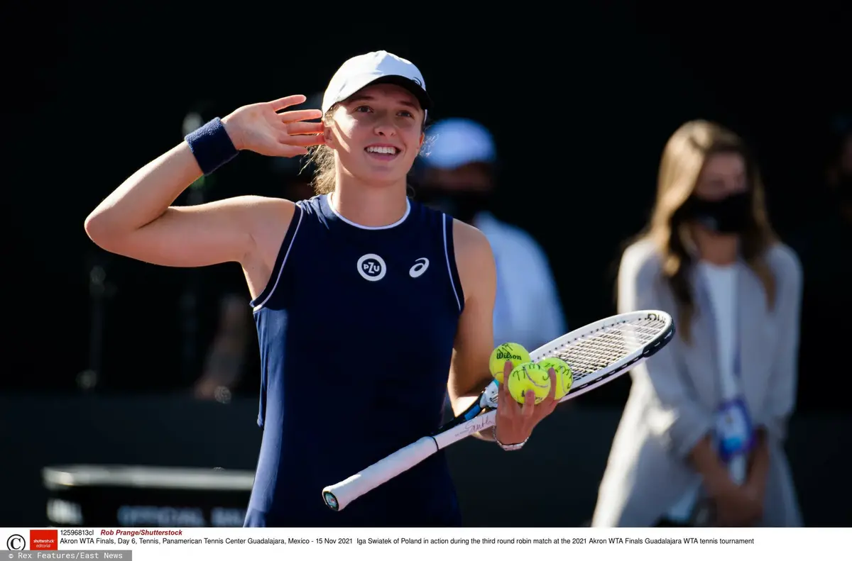 Iga Świątek w czasie finałów WTA w tenisie