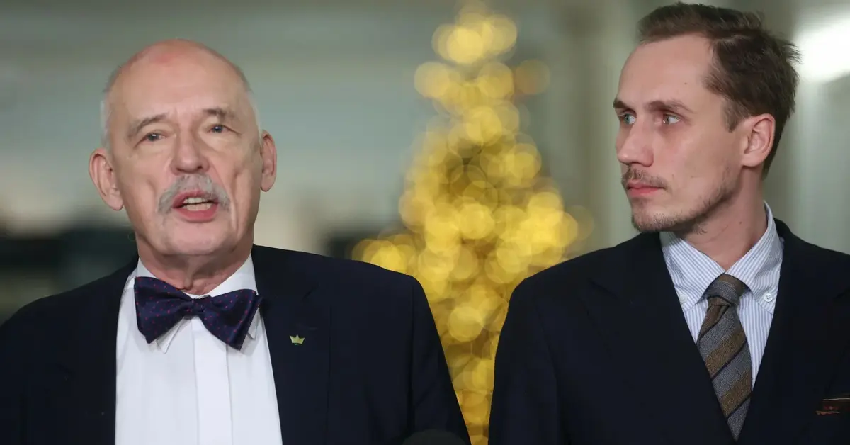 Janusz Korwin Mikke i Konrad Berkowicz w Sejmie