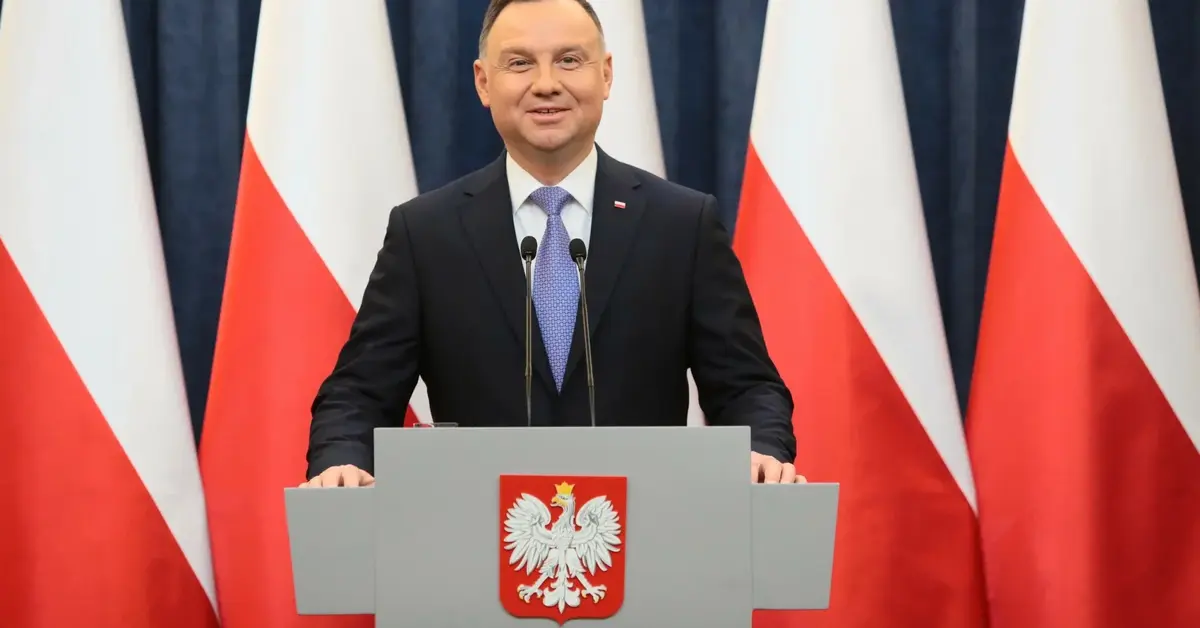 Andrzej Duda na konferencji prasowej