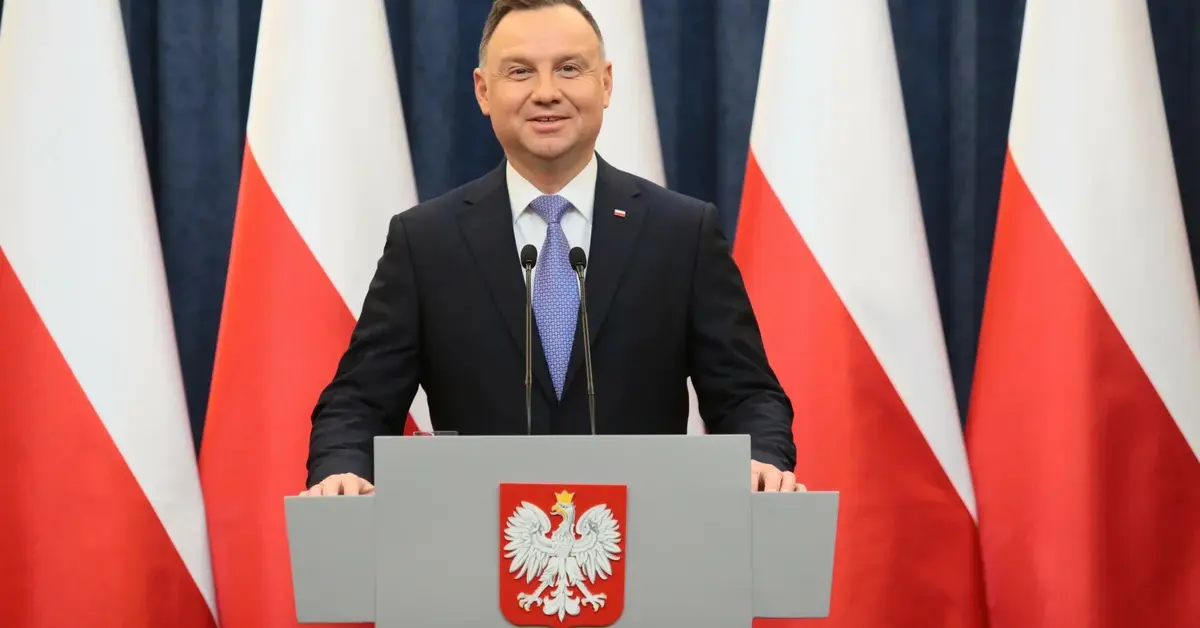 Andrzej Duda na konferencji prasowej