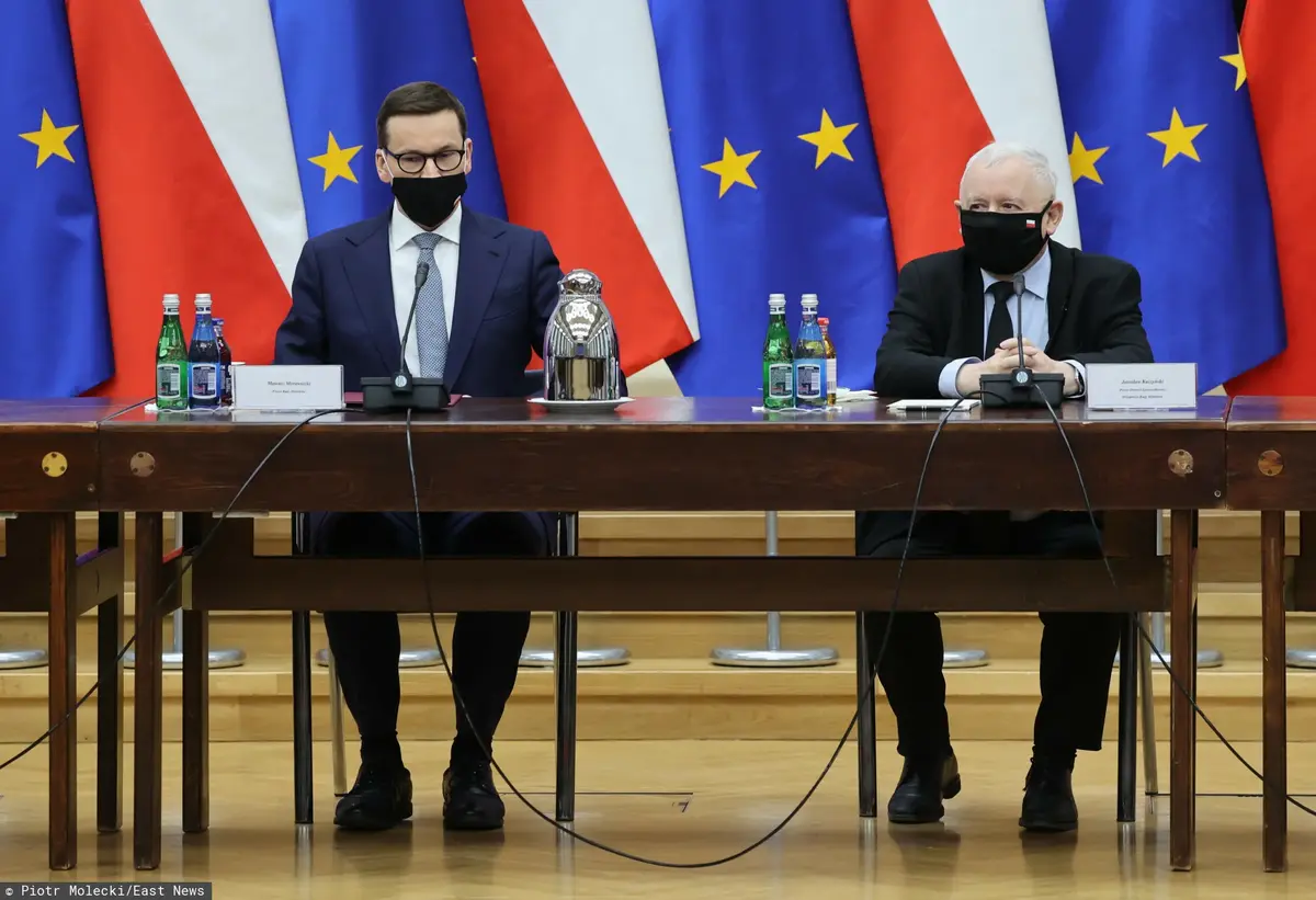 Mateusz Morawiecki i Jarosław Kaczyński