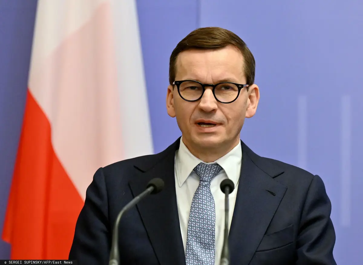 Mateusz Morawiecki na konferencji w Kijowie