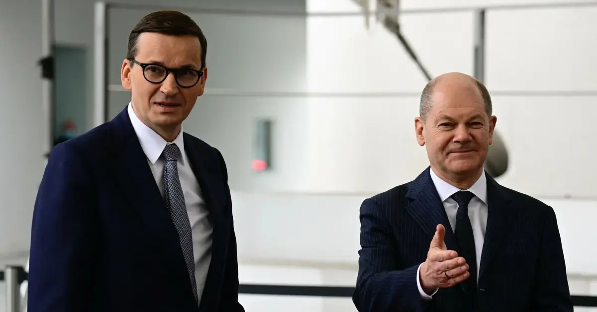 Mateusz Morawiecki i Olaf Scholz