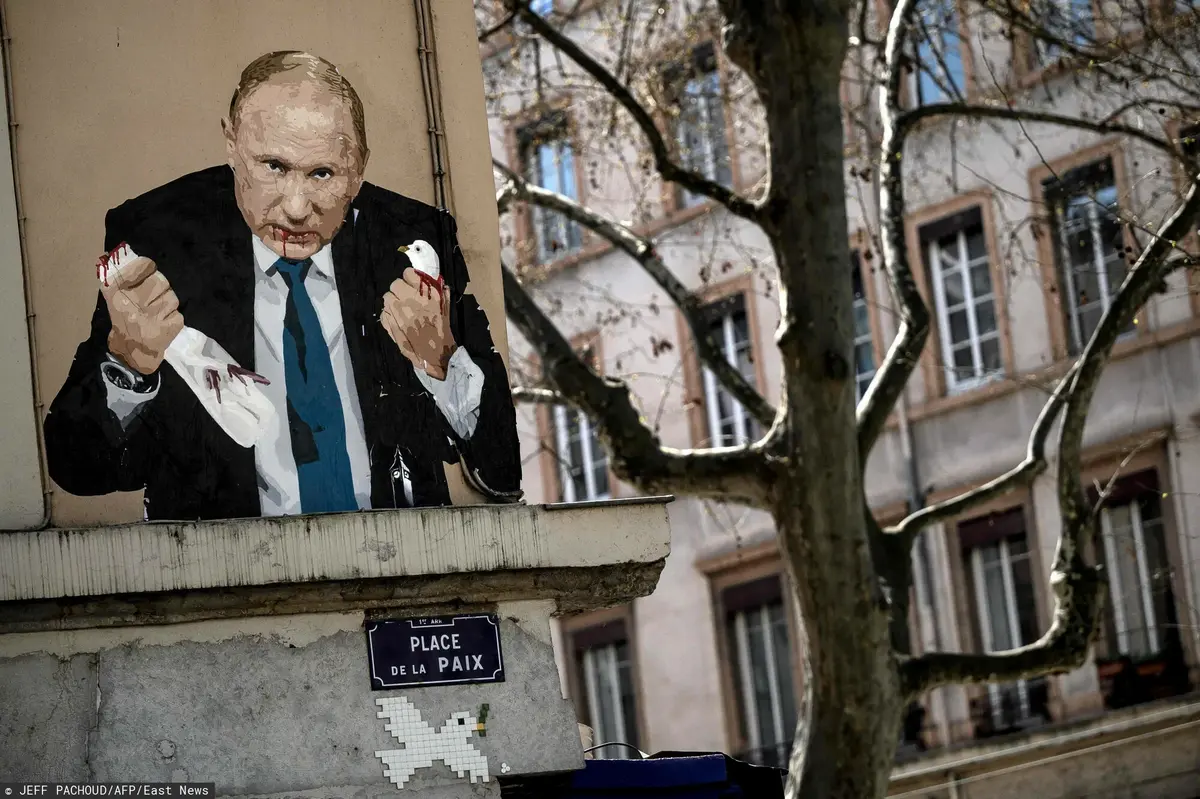 Władimir Putin - mural