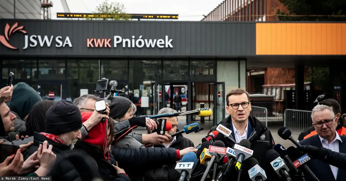 Wybuch metanu w kopalni Pniówek Morawiecki