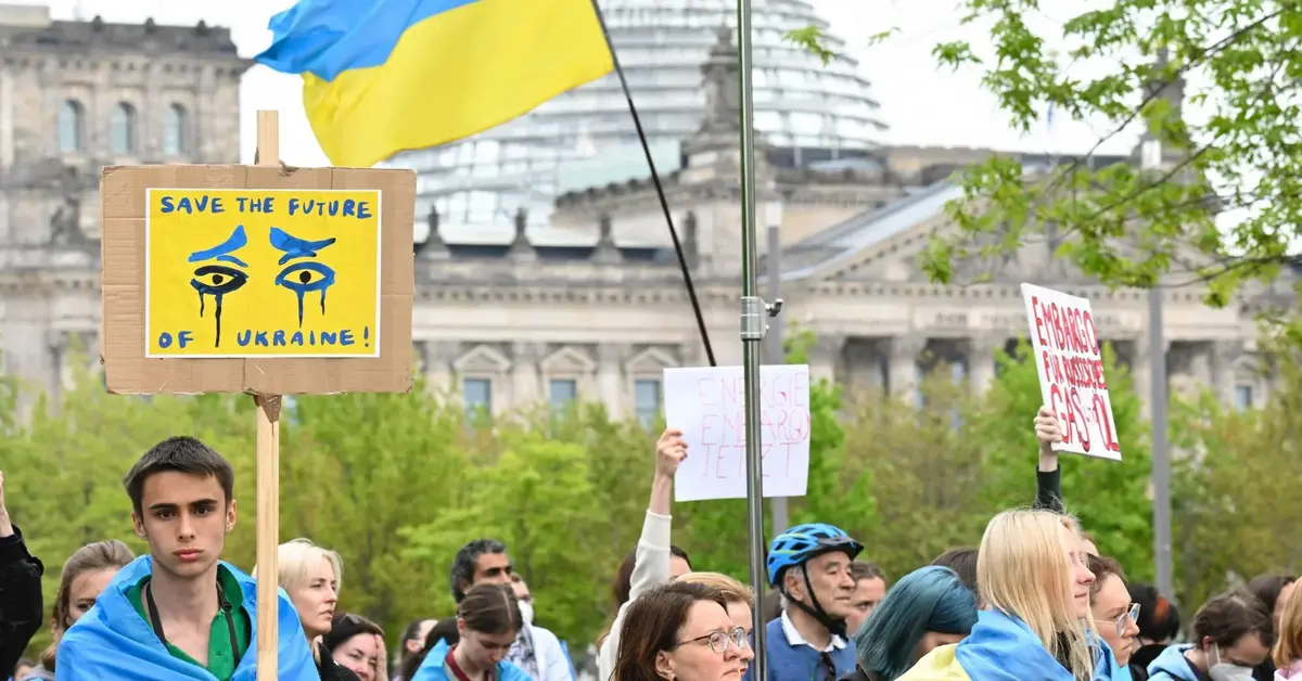 Ukraińska manifestacja w Berlinie