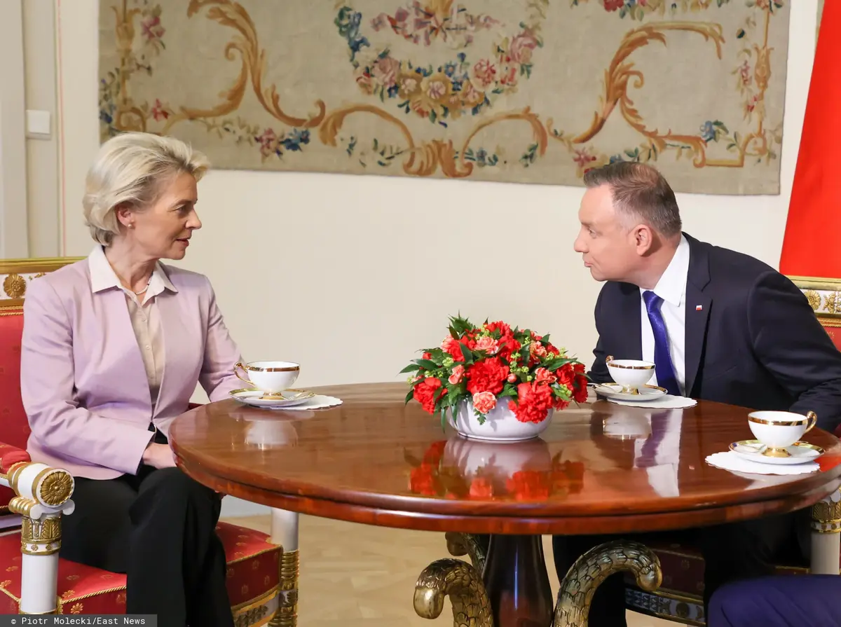 Ursula von der Leyen i Mateusz Morawiecki