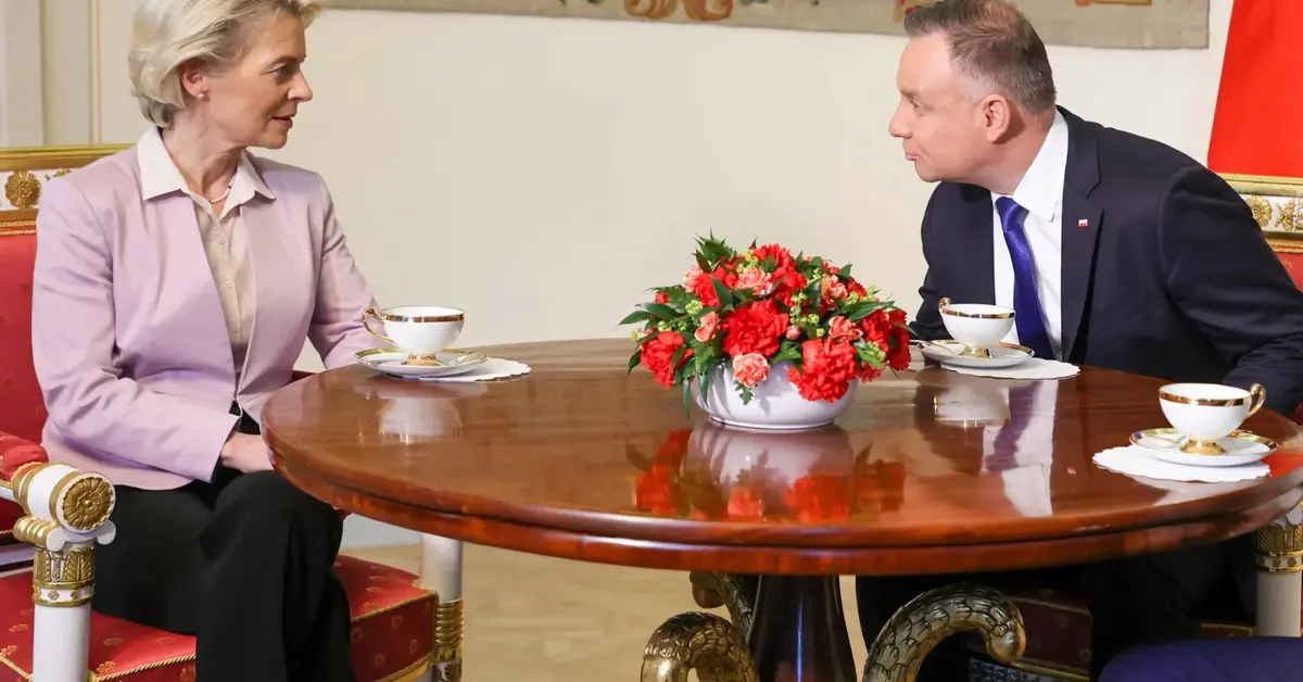 Ursula von der Leyen i Mateusz Morawiecki