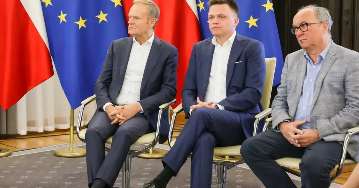 Tomasz Grodzki, Donald Tusk, Szymon Holownia, Wlodzimierz Czarzasty