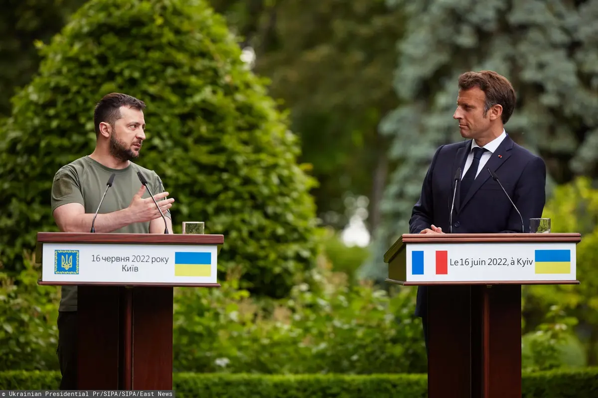 Zełenski i Macron