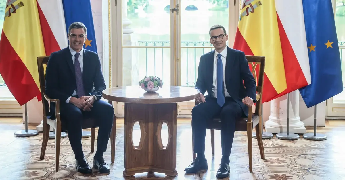 Mateusz Morawiecki na spotkaniu z Pedro Sanchezem