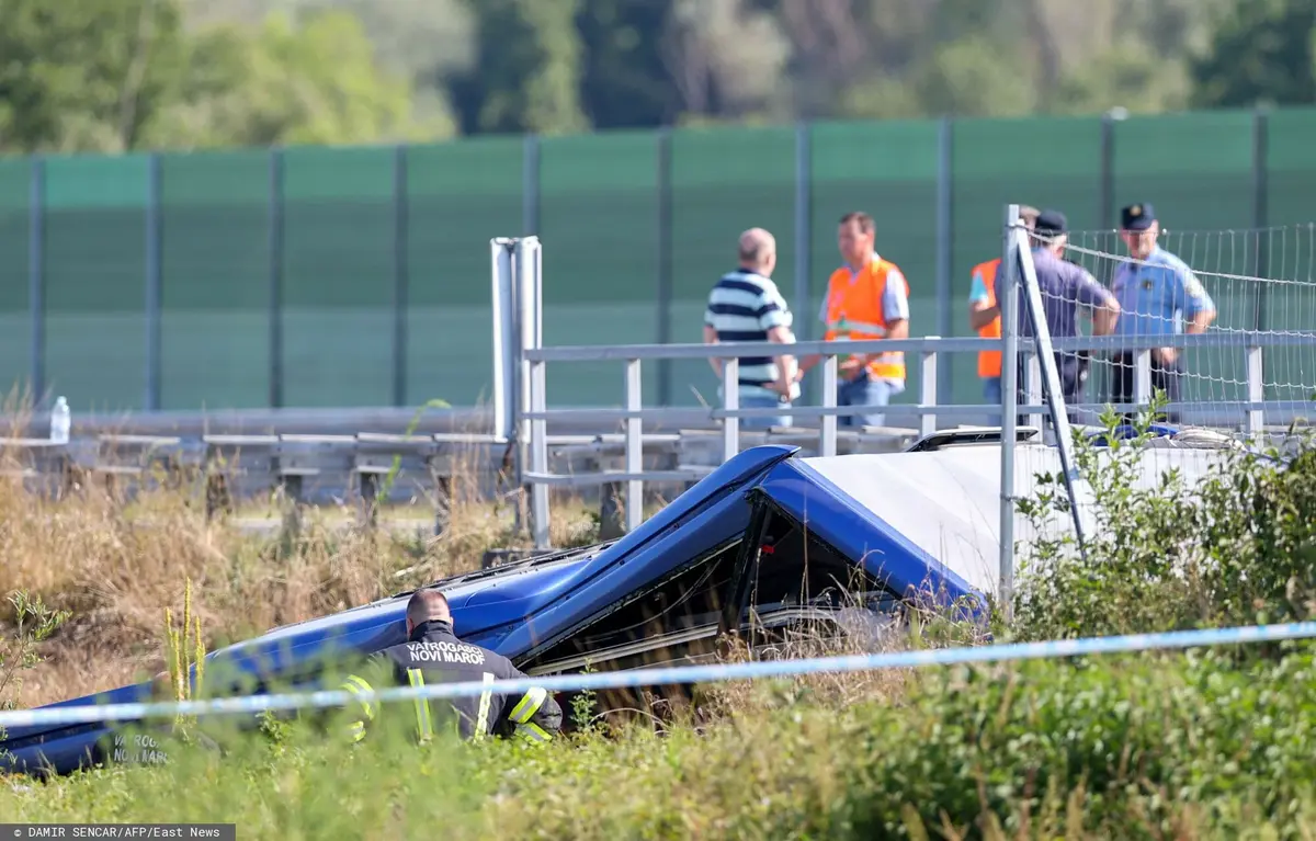 Tragiczny wypadek polskiego autokaru w Chorwacji