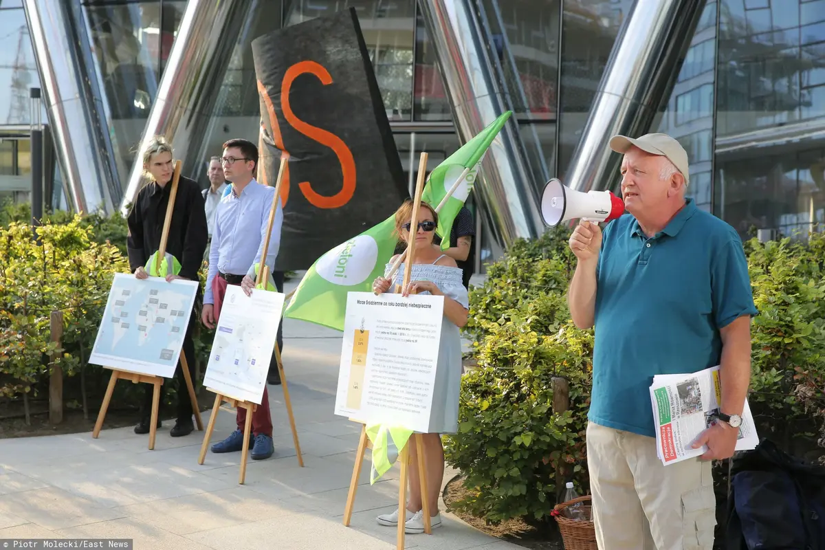 Protest pod siedzibą Frontexu