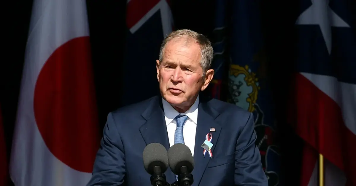 George Bush na konferencji prasowej