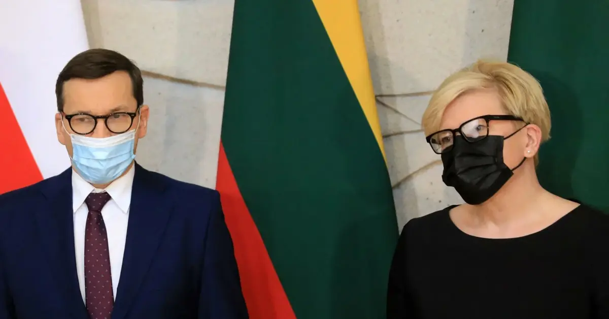 Mateusz Morawiecki i Ingrida Simonyte