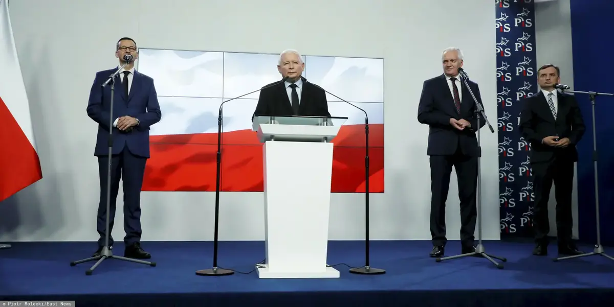 Wspólne oświadczenie prezesa PiS Jarosława Kaczyńskiego i liderów Zjednoczonej Prawicy