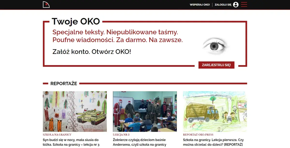 oko.press - strona internetowa