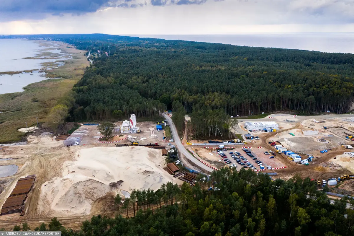 Przekop Mierzei Wiślanej to polaczenie Zalewu Wiślanego z Zatoka Gdańska