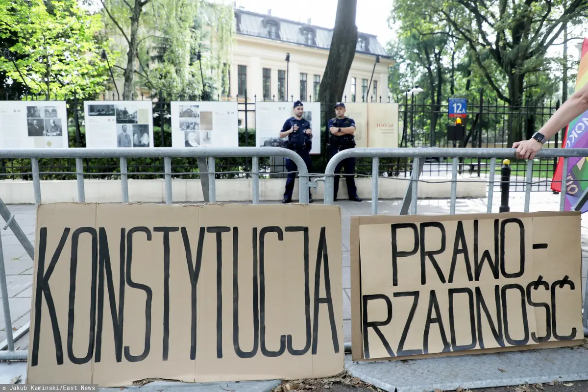 Konferencja prasowa Polski 2050 przed Trybunalem Konstytucyjnym