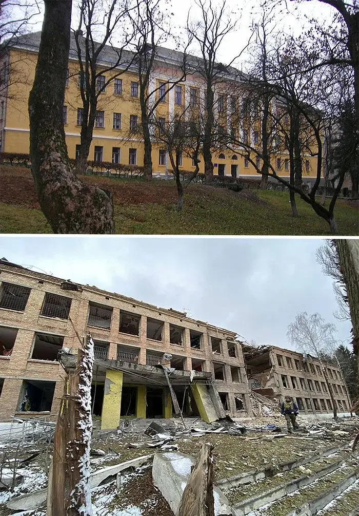 Ukraina przed i po rosyjskim ataku 2022