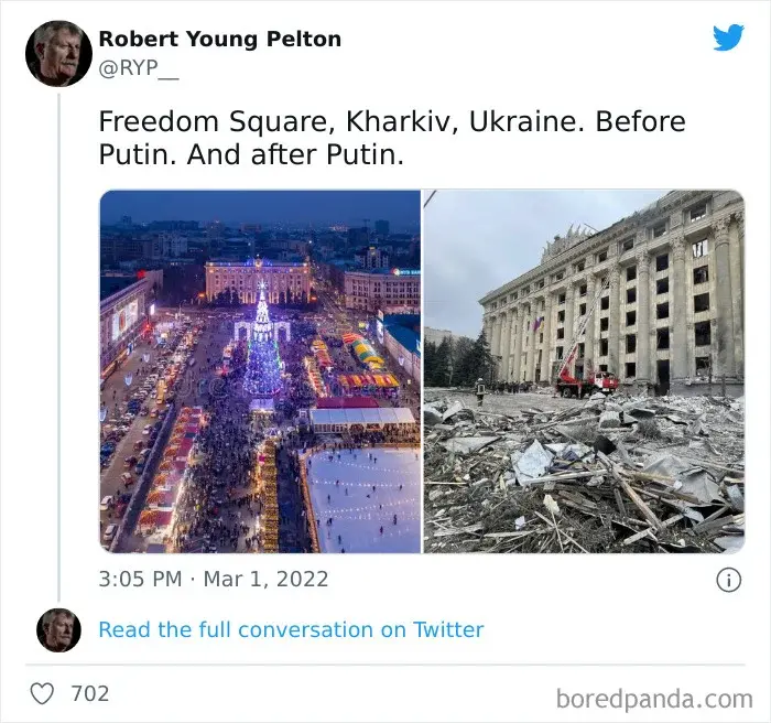 Ukraina przed i po rosyjskim ataku 2022